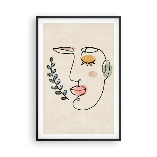 Poster in een zwarte lijst - Vrede gevonden - 61x91 cm