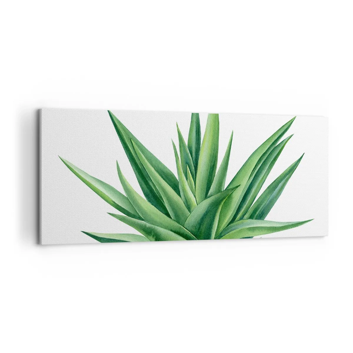 Schilderen op canvas - Groen – kracht – leven - 120x50 cm