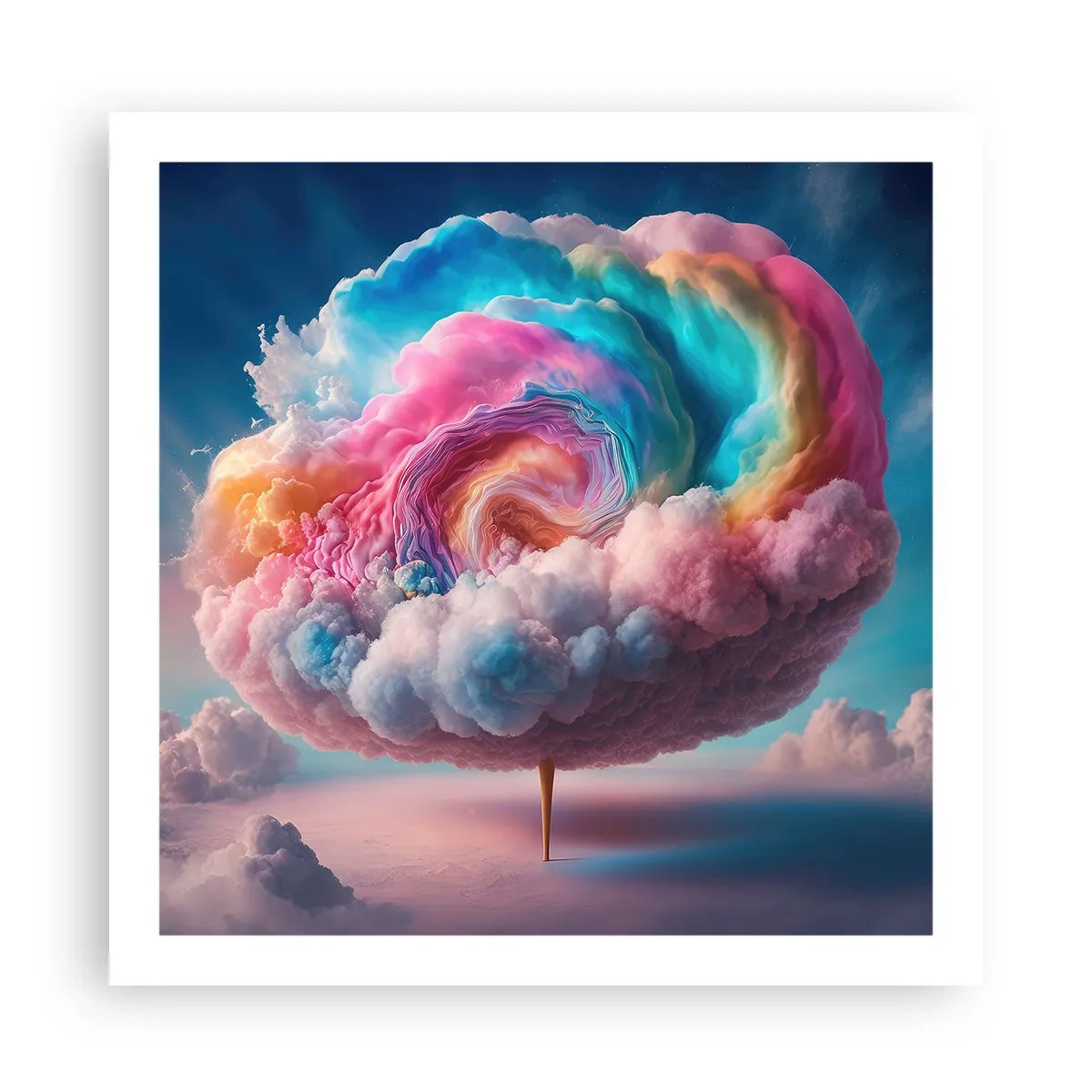 Poster - De droom van een pretpark - 60x60 cm