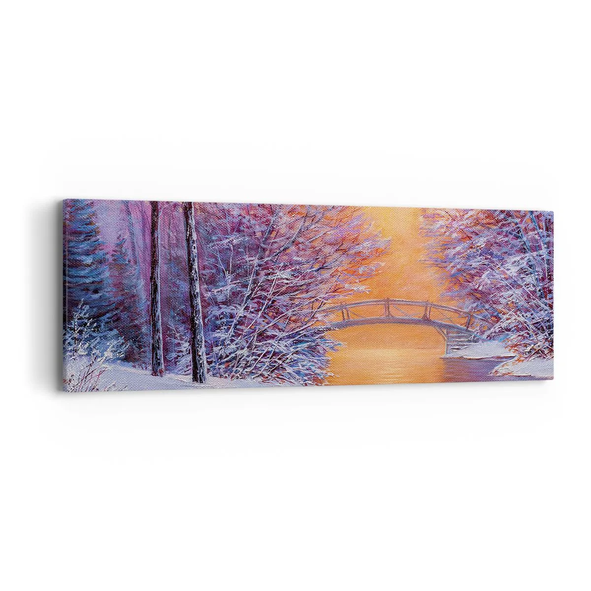 Schilderen op canvas - Laten we elkaar hier ontmoeten - 90x30 cm