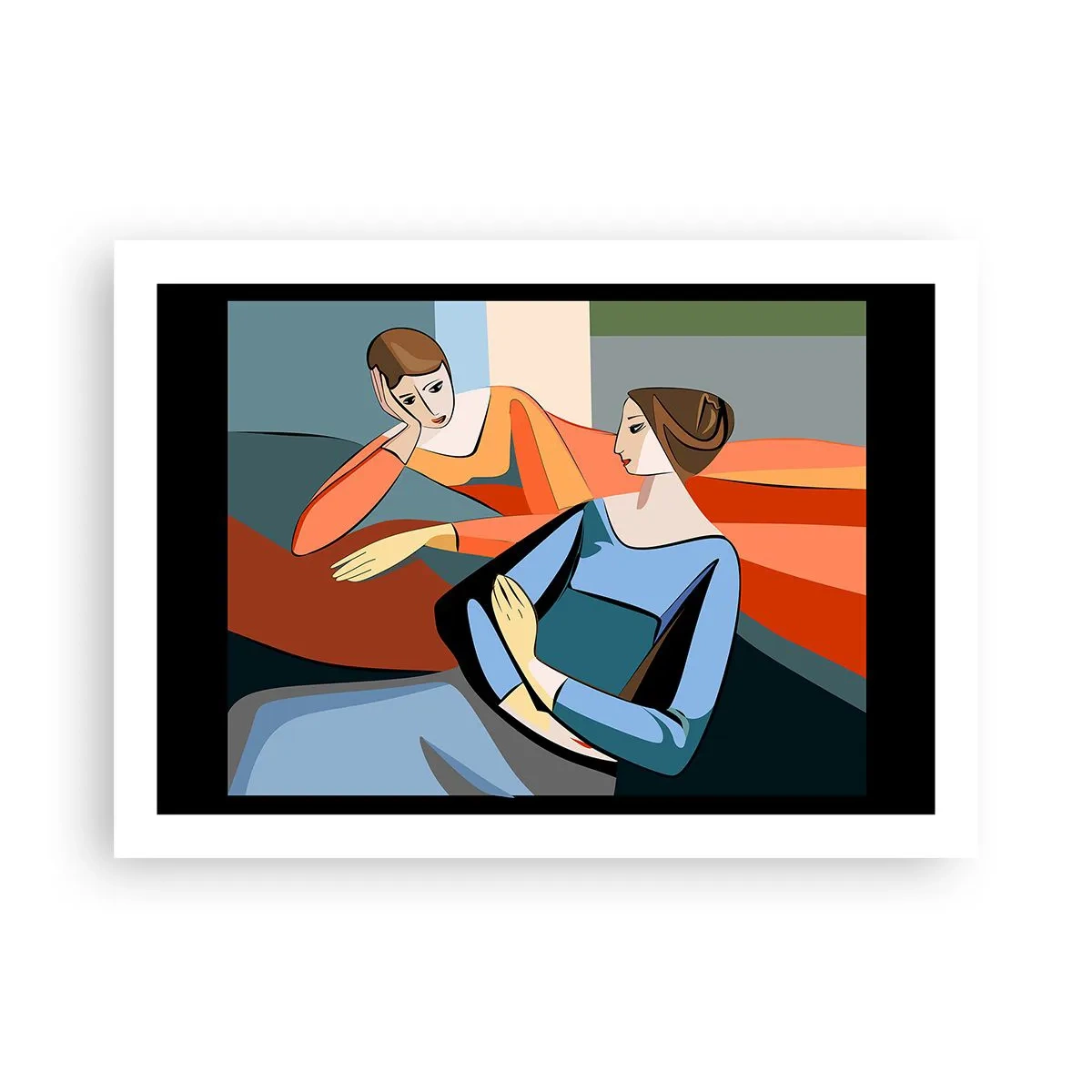 Poster - Een moment van vertrouwen - 70x50 cm