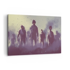 Schilderen op canvas - Wees voorzichtig! Ze komen er aan - 120x80 cm