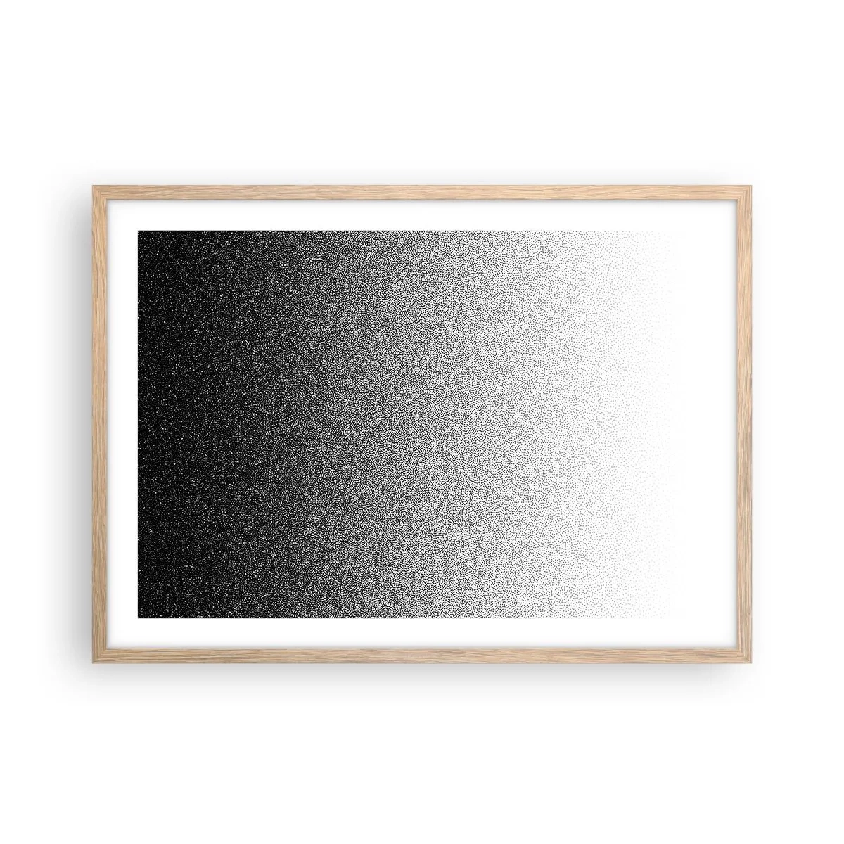 Een poster in een licht eiken lijst - Naar het licht - 70x50 cm