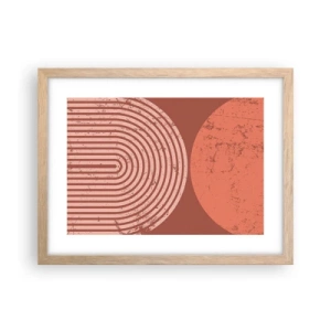Een poster in een licht eiken lijst - Een nauwe band - 40x30 cm