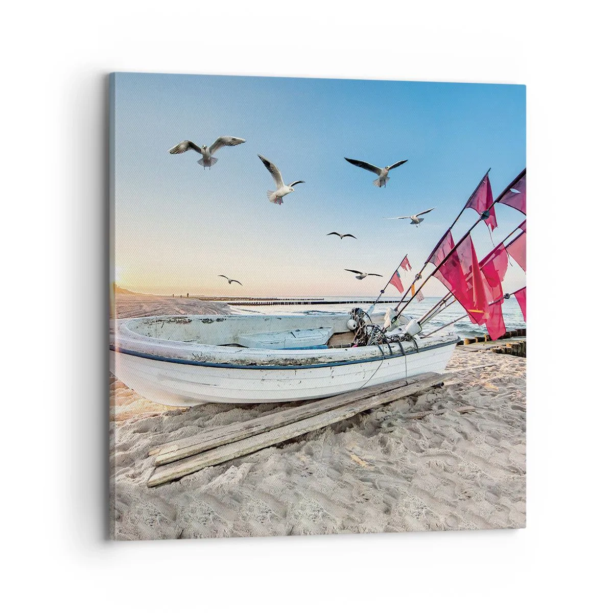 Schilderen op canvas - Een welverdiende rust - 70x70 cm