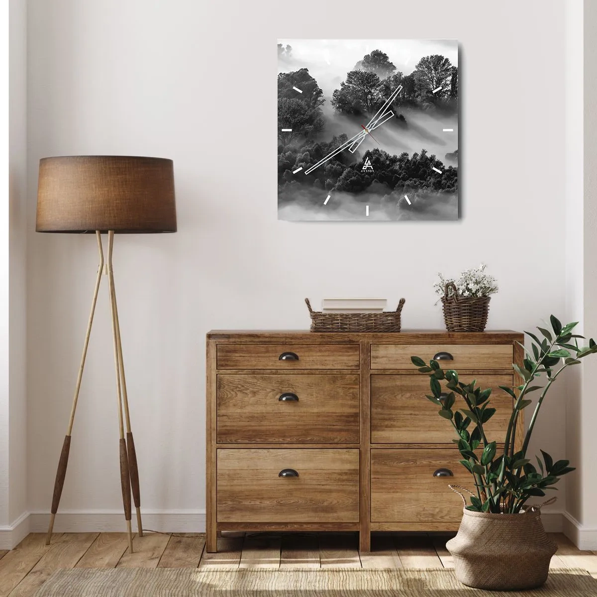 Wandklok - Klok - Opstaand uit de slaap - 40x40 cm