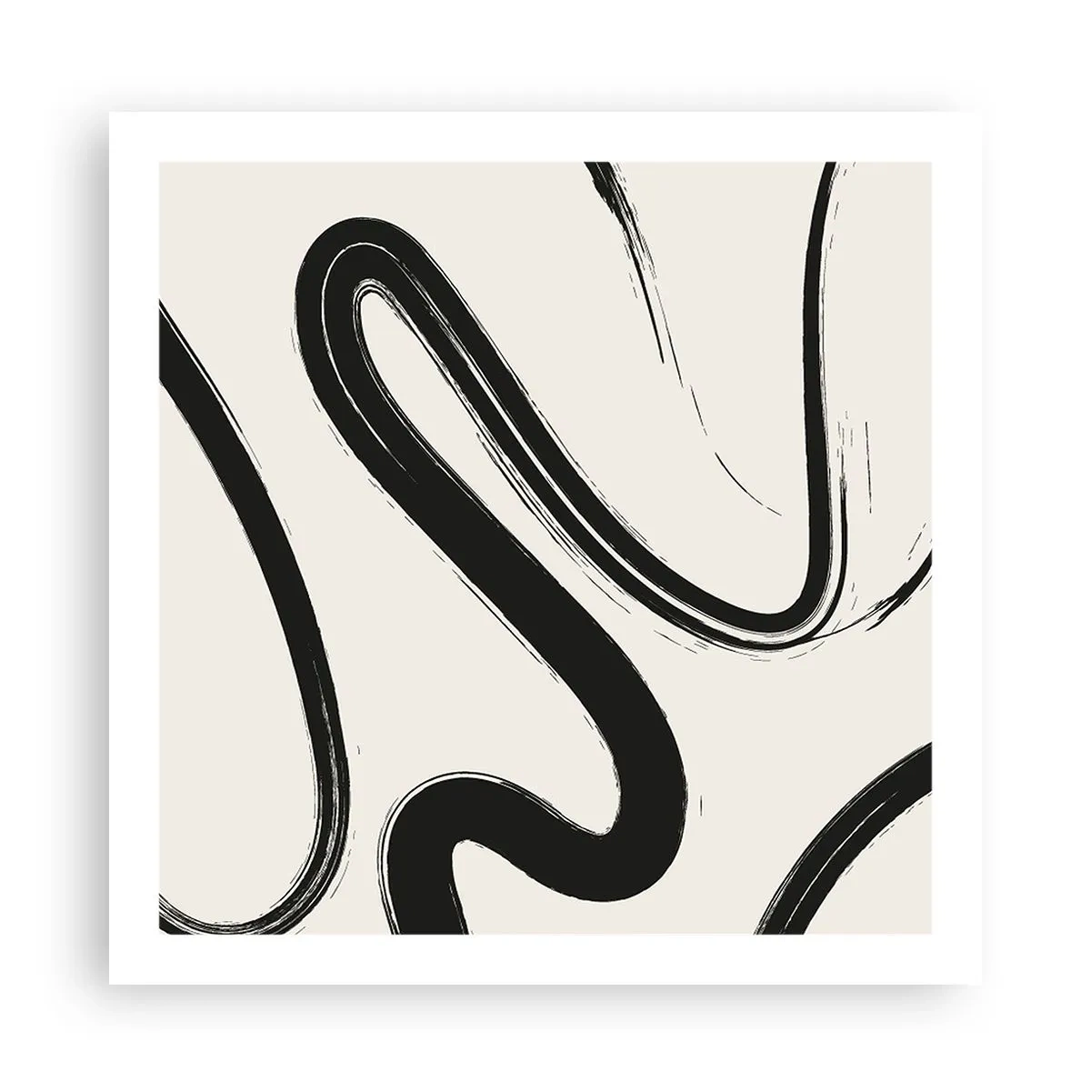 Poster - Zwart-wit eigenzinnigheid - 60x60 cm