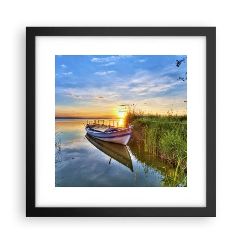 Poster in een zwarte lijst - Baai van vervulde dromen - 30x30 cm