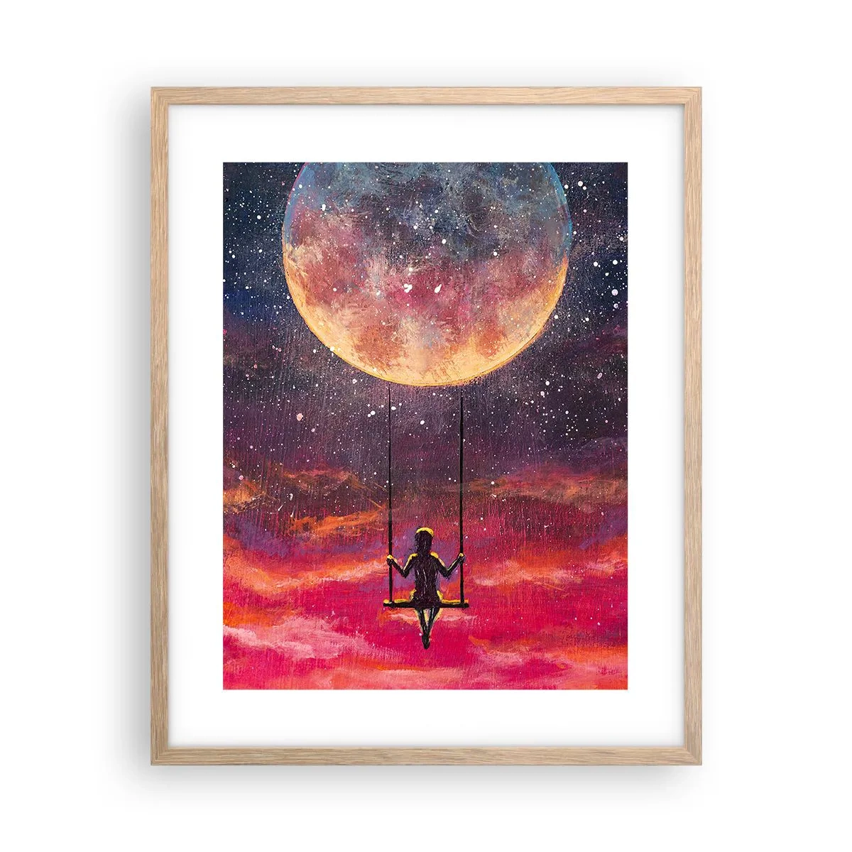 Een poster in een licht eiken lijst - Droom - 40x50 cm