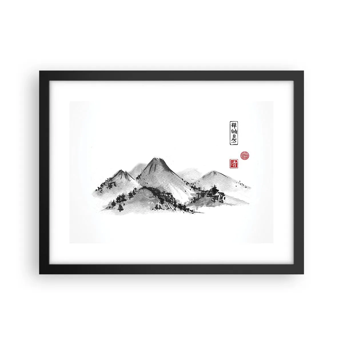 Poster in een zwarte lijst - Oneindige verte - 40x30 cm