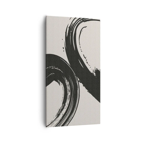 Schilderen op canvas - Vegend en cirkevormig - 55x100 cm