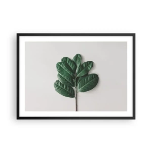 Poster in een zwarte lijst - Een tekening van de pure natuur - 70x50 cm