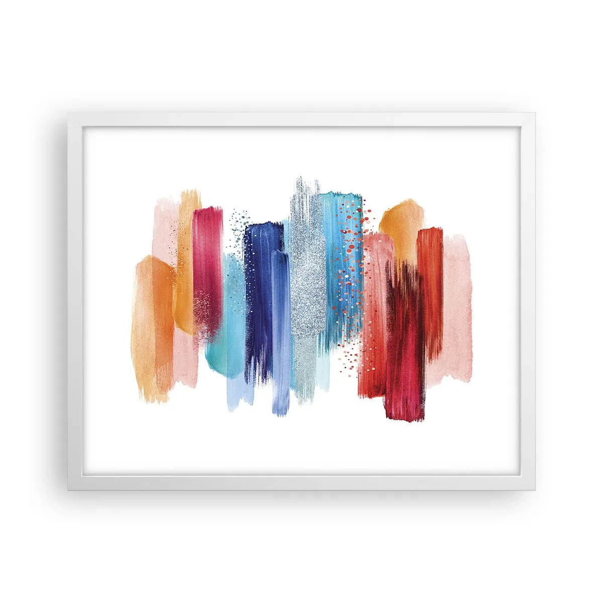 Poster in een witte lijst - Omhoog en omlaag - 50x40 cm