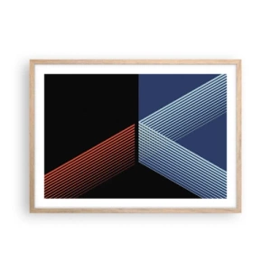 Een poster in een licht eiken lijst - Een eenvoudig verhaal - 70x50 cm