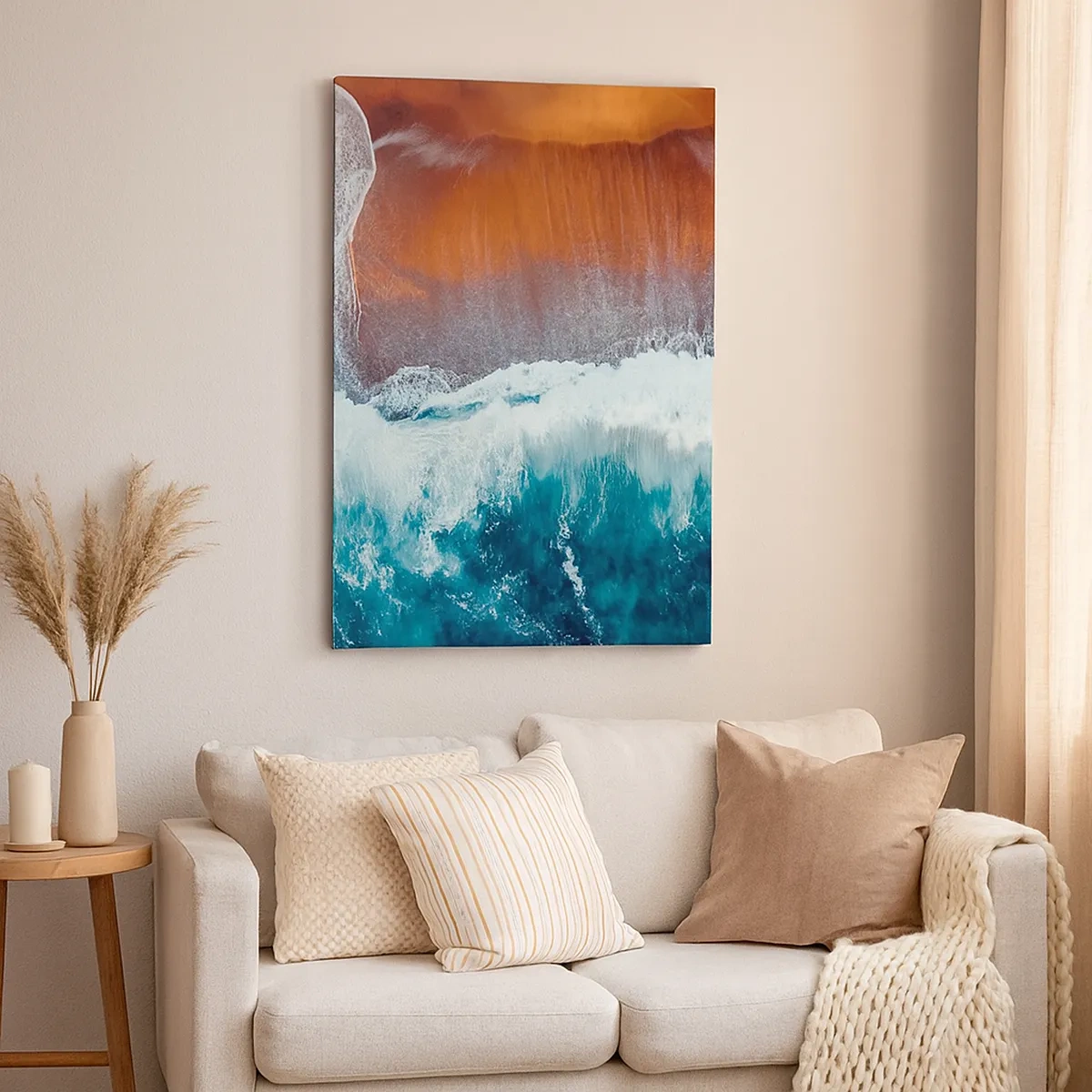 Schilderen op canvas - Aanraking van de oceaan - 50x70 cm