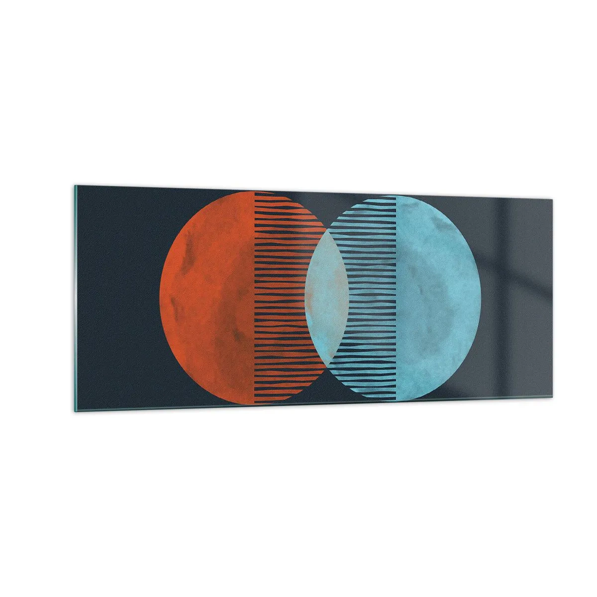 Schilderen op glas - Astronomische fantasie - 100x40 cm