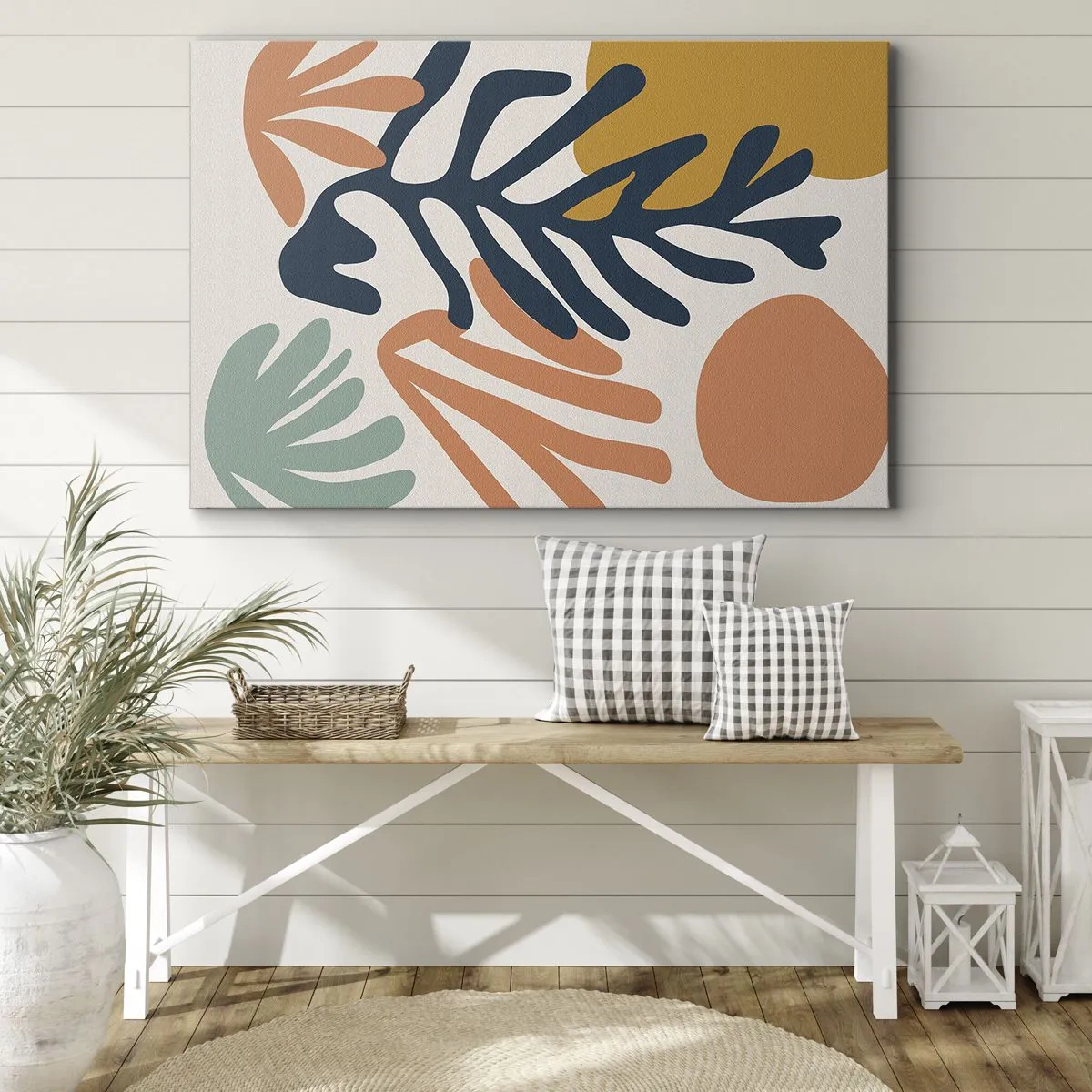 Schilderen op canvas - Koraalzeeën - 100x70 cm