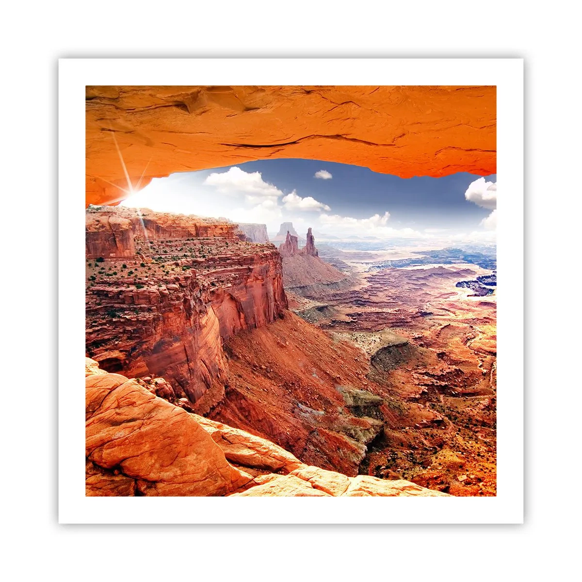 Poster - Door de natuur zelf gebeeldhouwd - 60x60 cm