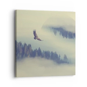 Schilderen op canvas - Ik zag de schaduw van een adelaar - 30x30 cm