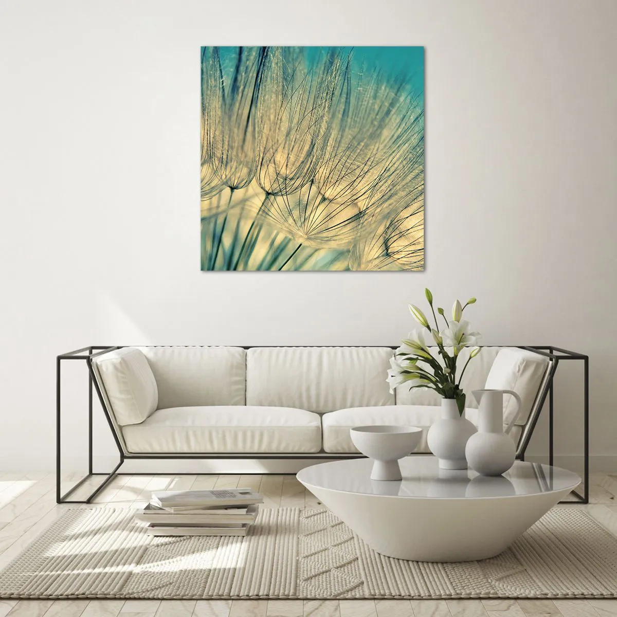 Schilderen op glas - In afwachting van de wind - 40x40 cm