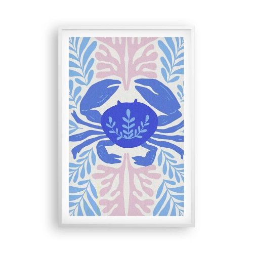 Poster in een witte lijst - Als een zeebloem - 61x91 cm