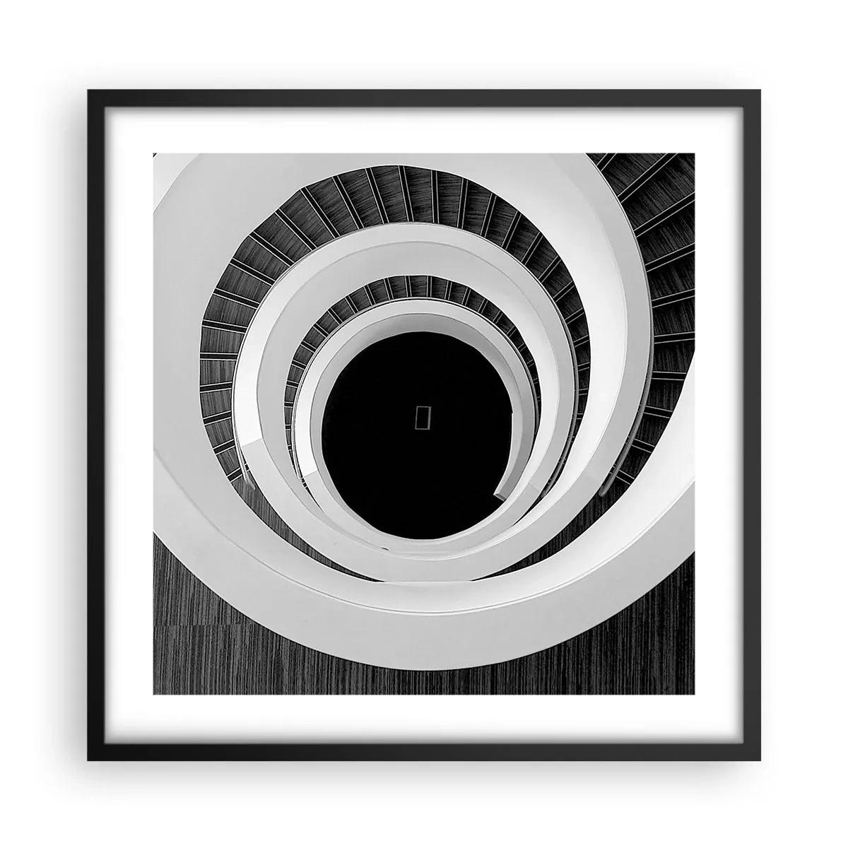 Poster in een zwarte lijst - Tot de kern van de zaak - 50x50 cm