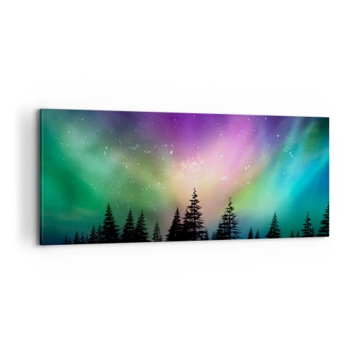 Schilderen op canvas - Witte magie - 100x40 cm