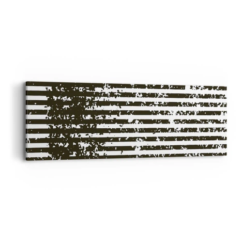 Schilderen op canvas - Ritme en ruis - 90x30 cm