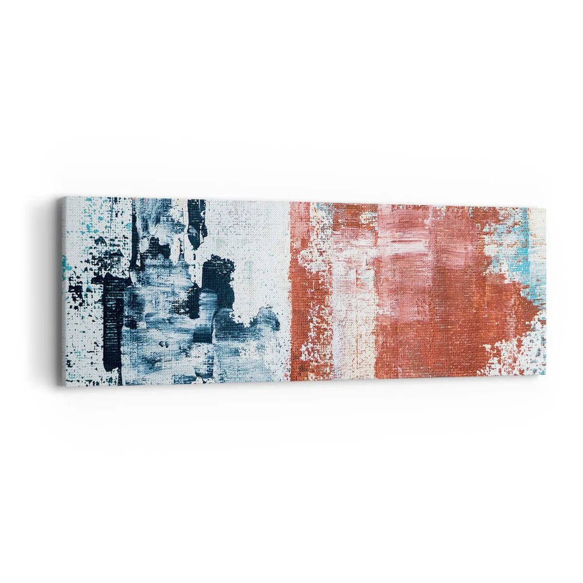Schilderen op canvas - Fifty Fifty abstract - 90x30 cm