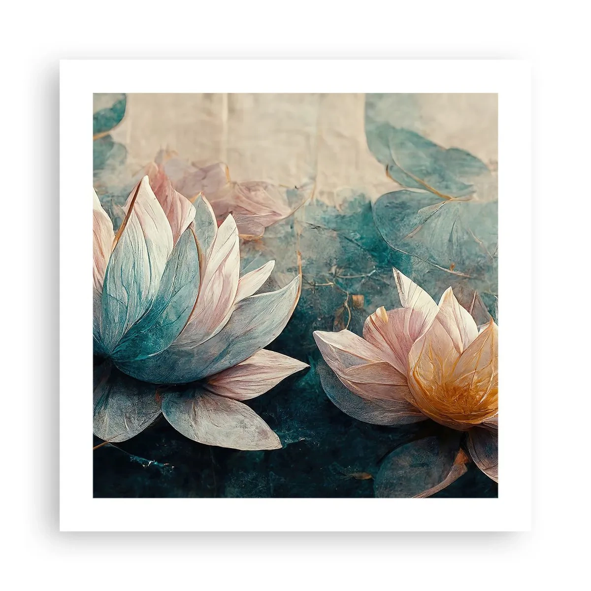 Poster - Sterren van het meer - 50x50 cm