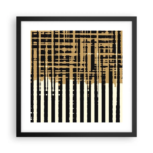 Poster in een zwarte lijst - Architecturale abstractie - 40x40 cm