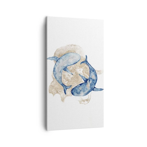 Schilderen op canvas - Vriendschap of liefde? - 45x80 cm