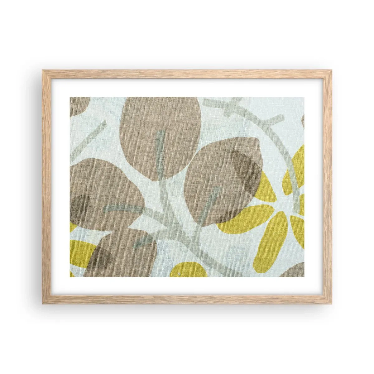 Een poster in een licht eiken lijst - Compositie in volle zon - 50x40 cm