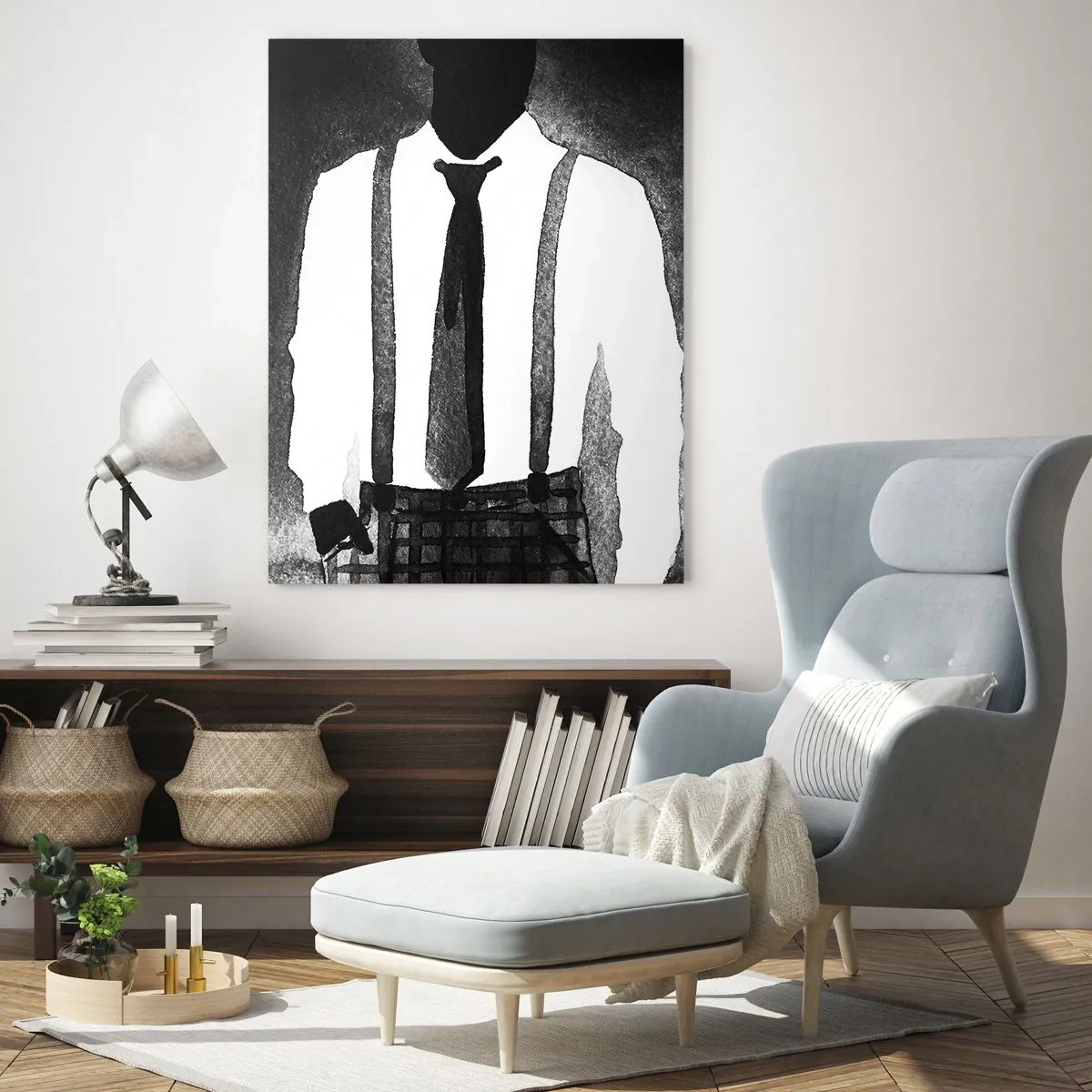 Schilderen op glas - In een noir sfeer - 50x70 cm