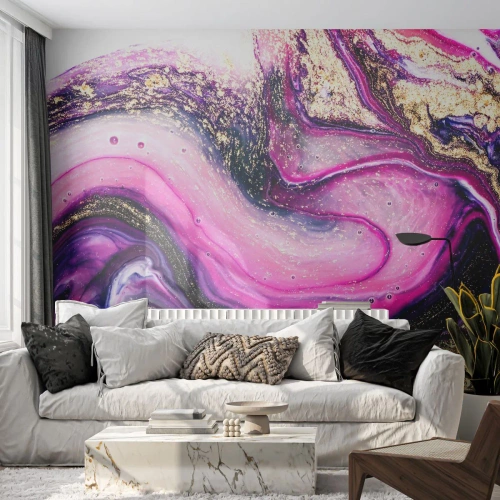 Zelfklevend Fotobehang Deluxe Sticker - Een momentje achter de schermen - Abstractie, Deel, Modern patroon - 450x315 cm