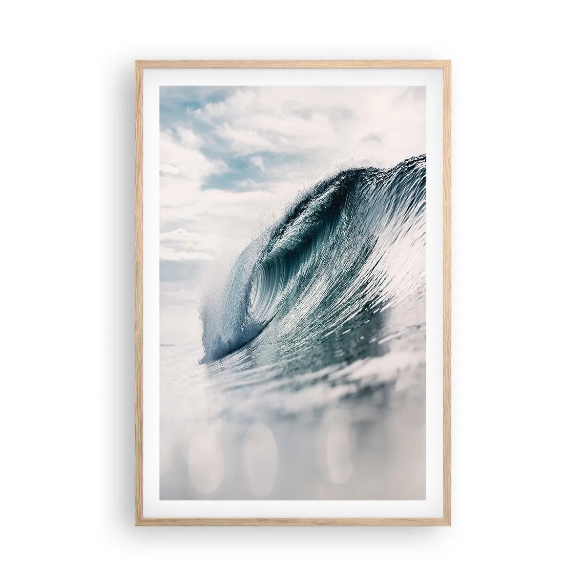 Een poster in een licht eiken lijst - Waterpiek - 61x91 cm