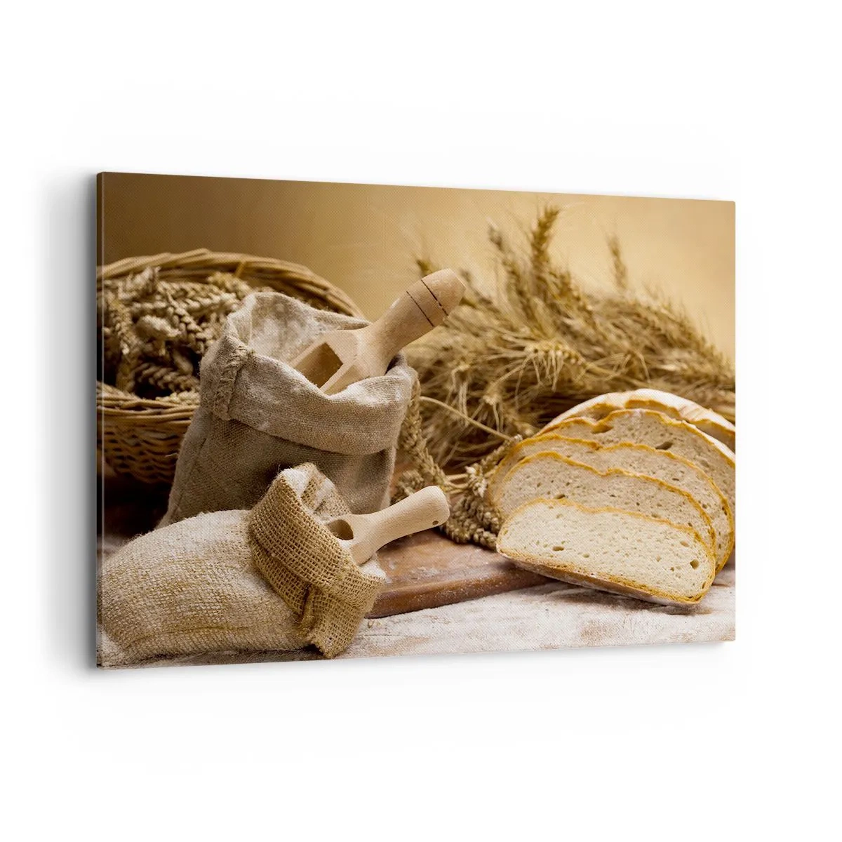 Schilderen op canvas - Alsof met mes gesneden! - 100x70 cm