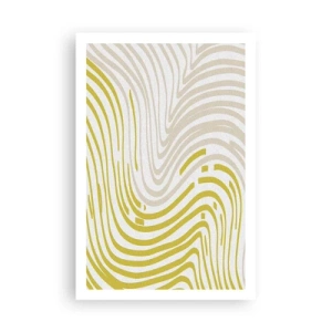 Poster - Een compositie met een zachte buiging - 61x91 cm