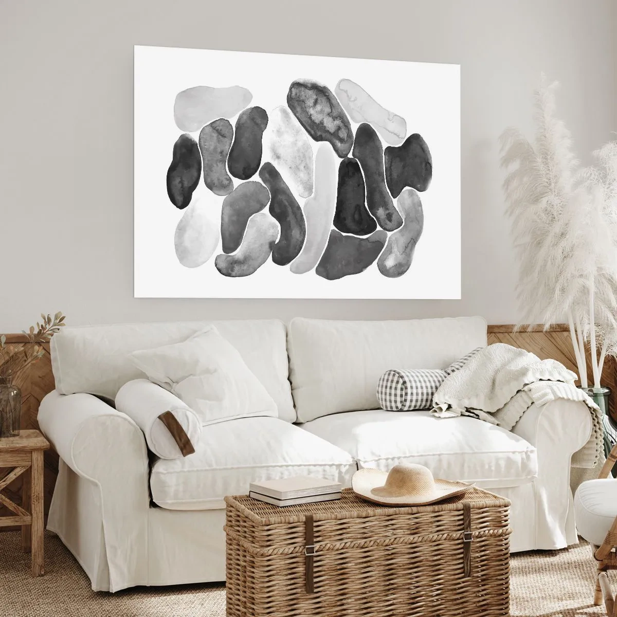 Poster - Rotsachtige abstractie - 100x70 cm