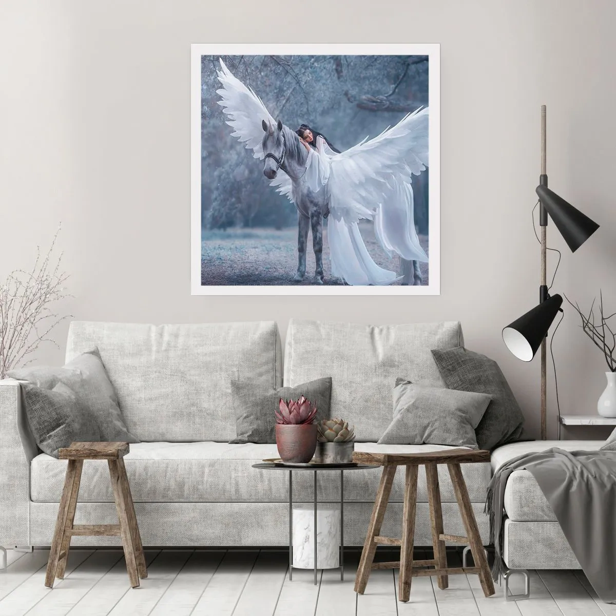 Poster - Een geïnspireerd moment - 40x40 cm