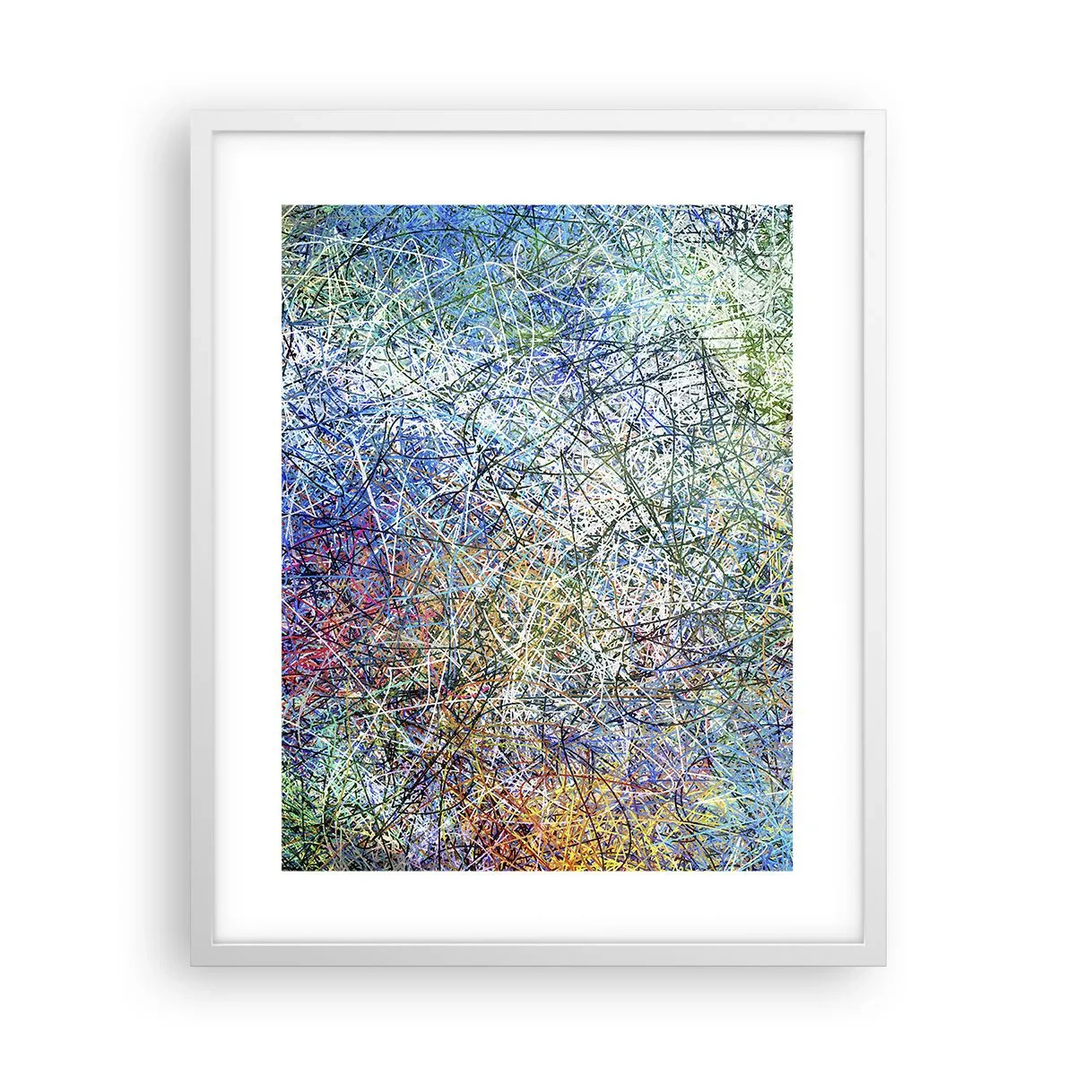 Poster in een witte lijst - Het is niet zo eenvoudig - 40x50 cm