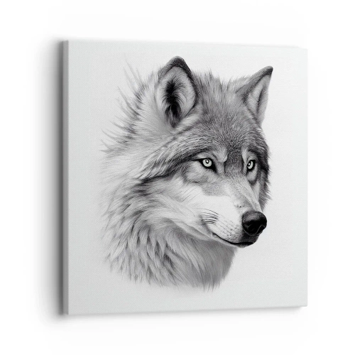 Schilderen op canvas - Alfa – zonder twijfel - 30x30 cm