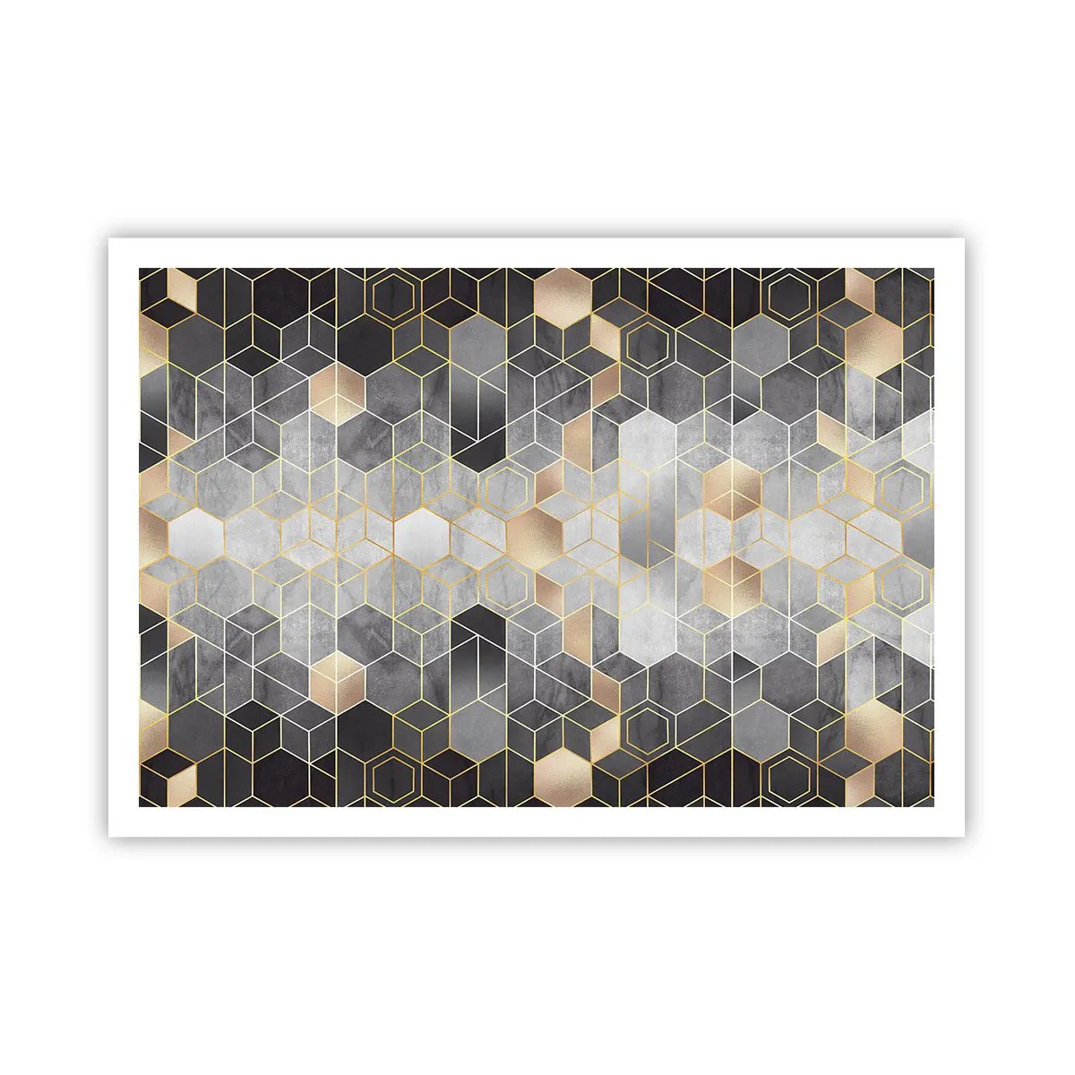 Poster - Diamant samenstelling - 100x70 cm