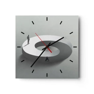 Wandklok - Klok - En wees hier slim - 30x30 cm