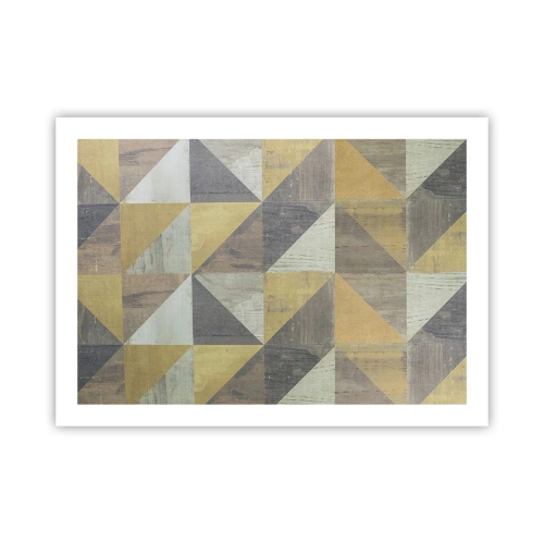 Poster - Op de hoek van de driehoek - 70x50 cm