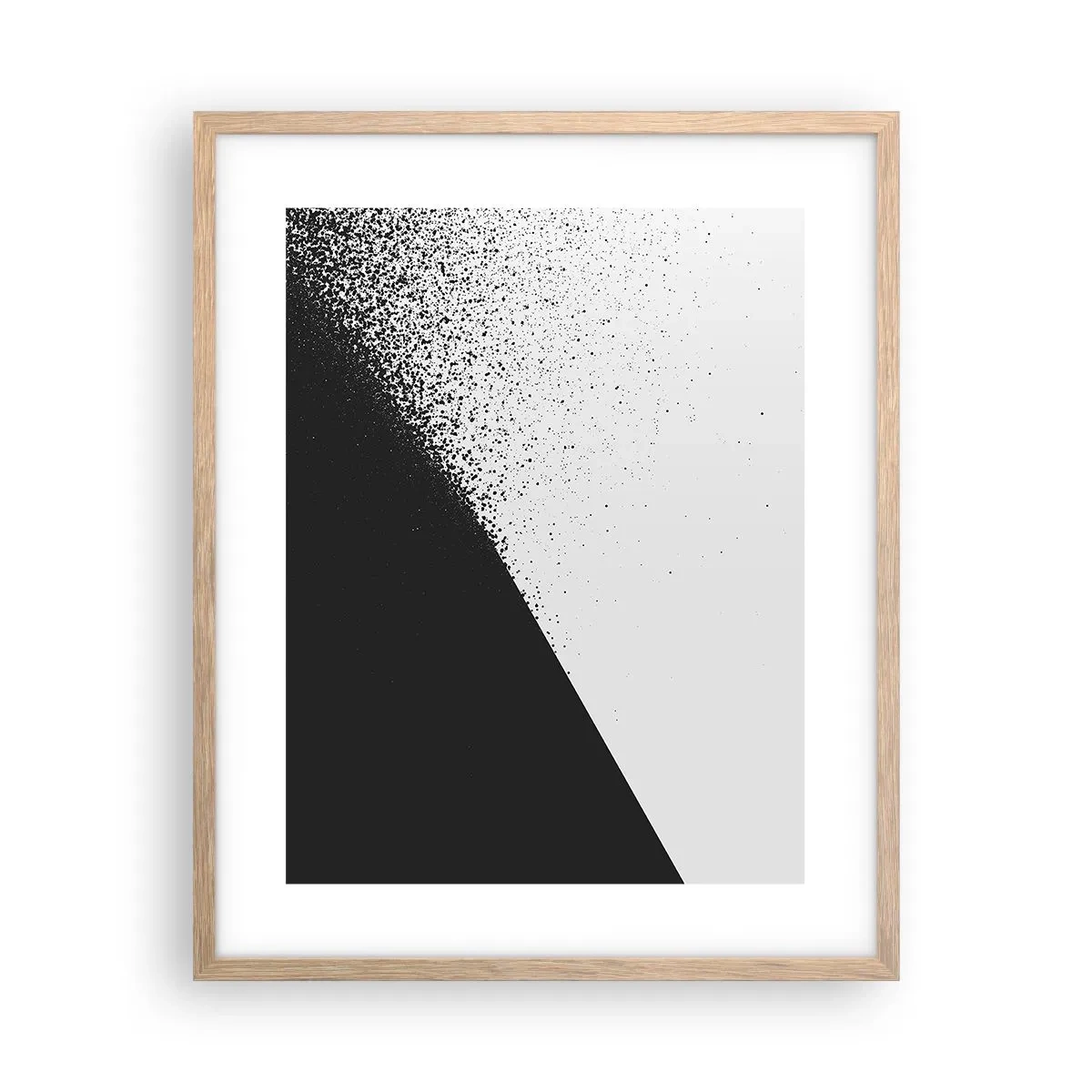 Een poster in een licht eiken lijst - Steeds sneller, meer en meer - 40x50 cm