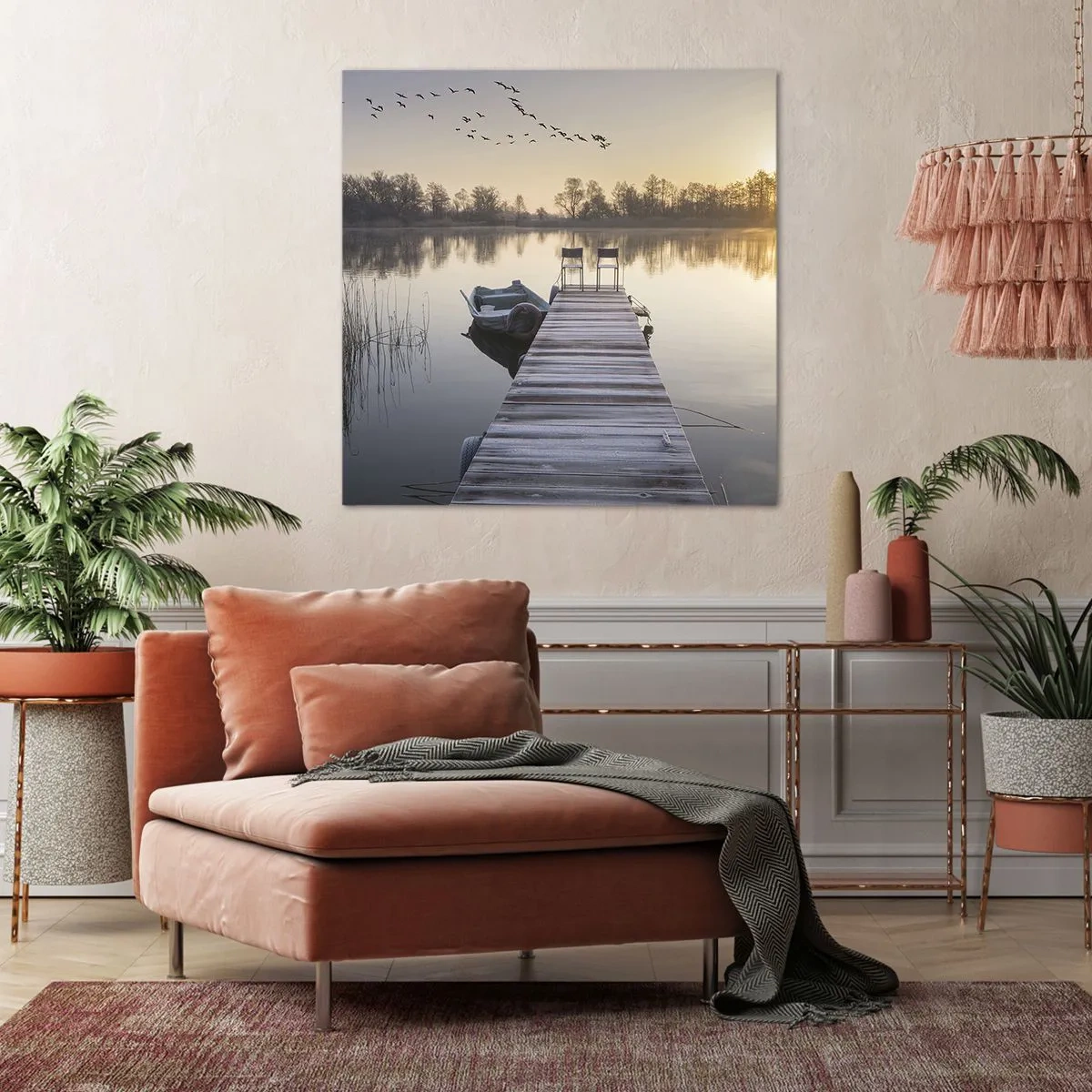 Schilderen op canvas - Ik ben zo terug - 70x70 cm