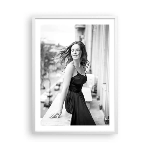 Poster in een witte lijst - Zeker een Parijzenaar - 50x70 cm