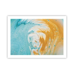 Poster - Pastel werveling - 70x50 cm