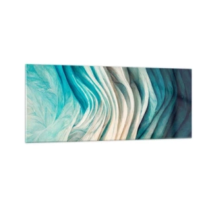 Schilderen op glas - Blauwe onverzadigbaarheid - 100x40 cm